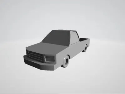 Truck 3d Low-poly 3D model