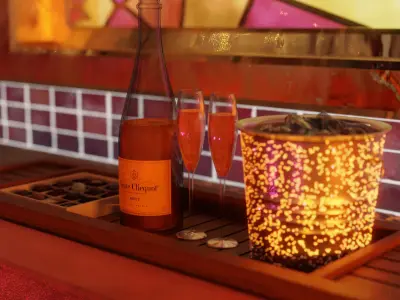 Fantasy Bathtub Suite 3D model