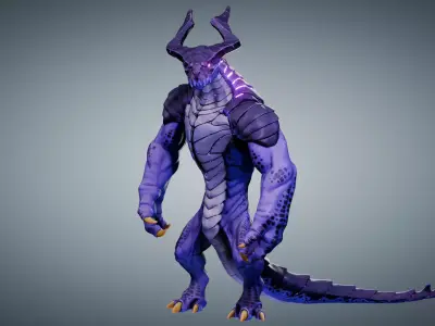 Dark Baronto Low-poly 3D model