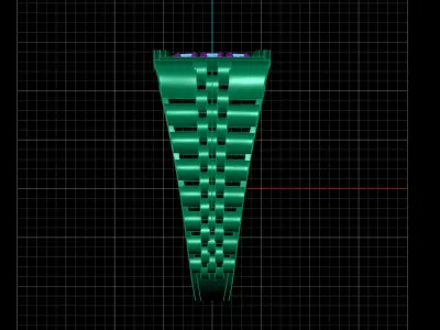 Print Ready STL 3DM  Gents Rings Diamond Men Ring  3D print model 4