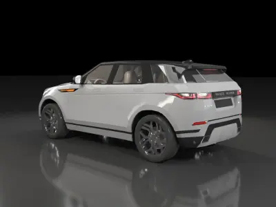 Low poly Range Rover Evoque 2019 Low-poly 3D model