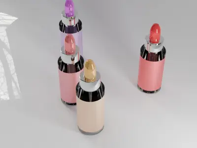 Serum Bottle Model  Cosmetic Dropper  Free low-poly 3D model