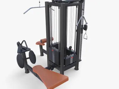 4 Multi station jungle machine V2 3D model