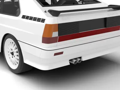 Audi Quattro UR 1980 3d model 3D model