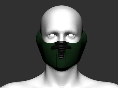 Gas mask helmet 3D model 3D model