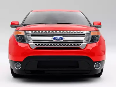 Ford Explorer 2011 Low-poly 3D model
