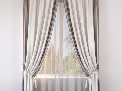 Set 38 Curtains 3D model