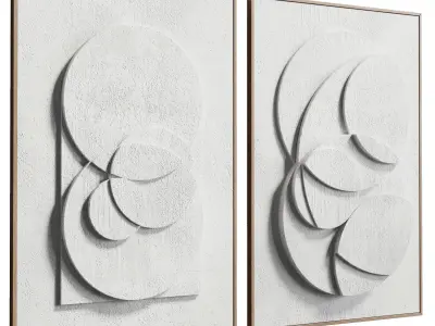 3d artwork frame 07 Low-poly 3D model