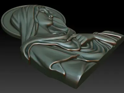 Virgin Mary 4 3D print model
