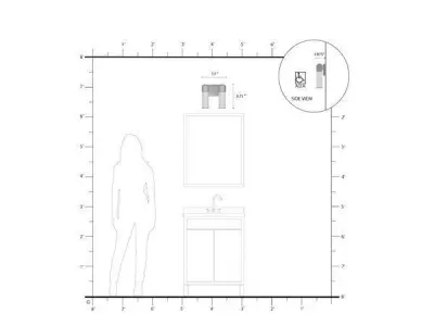 Light Dimmable Vanity Light 3D model