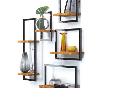 shelf decorativ Free 3D model