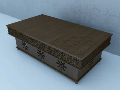 Traditional Moroccan Table 3D model