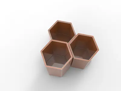 Axo Vase Low-poly 3D model