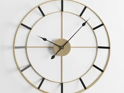 Wall Clock 2 free Free 3D model