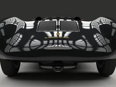 Porsche 550 Spyder black 3D model