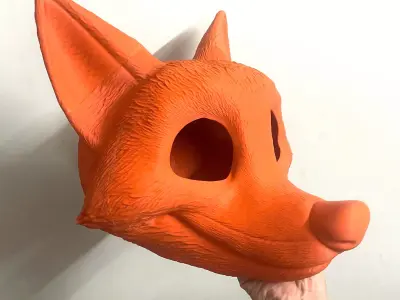 Zootopia 2 - Nick Wilde Red Fox Head Wearable 3D print model