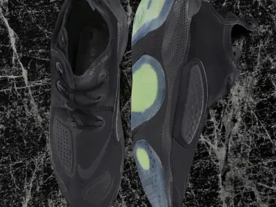 NIKE X MMW JOYRIDE CC3 SETTER  BLACK 3D SHOES Low-poly 3D model