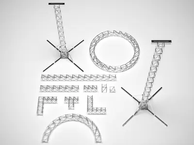 Stage Constructions Elements Concert Truss System 3D model