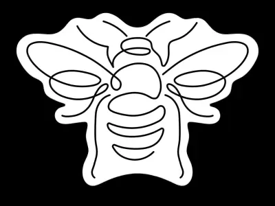 Bee Neon Sign 3D model purchase