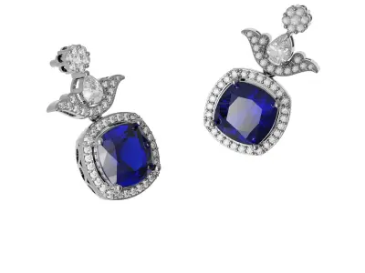 Shining earring 3D print model