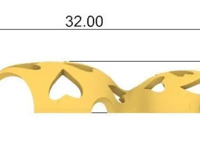 Gold bear and gems Oso de oro y gemas 3D print model