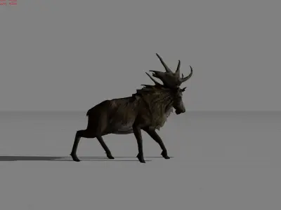 Deer Animal  Low-poly 3D model