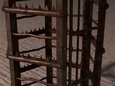 Torture Cage Low-poly 3D model