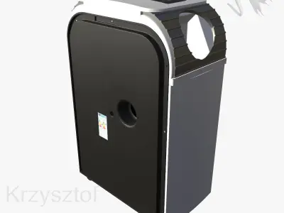 Portable air conditioner Low-poly 3D model