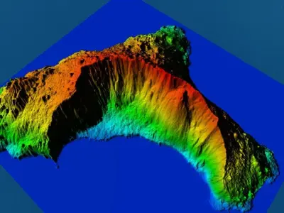 El Hierro Canary Island  high resolution 3D print model
