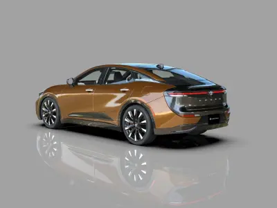 Toyota Crown Cross 2022  HQ interior 3D model