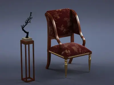 cabinet cabinet wardrobe sofa bed table bookshelve 3D model