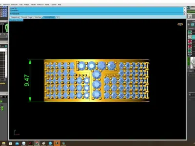 Luxury Pave Diamond Ring with Cross Design for Men 4048 3D print model