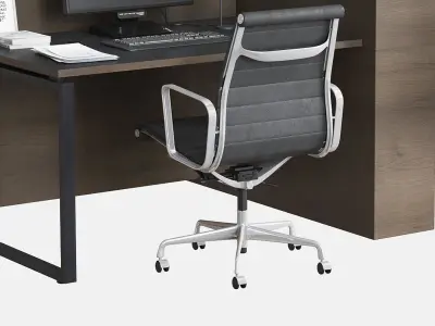 office and desk Modern chair 3D model