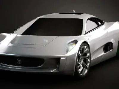 Jaguar C-X75 3D model