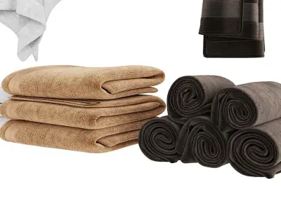 Towels BLENDER 3D Model Cycles 3D model