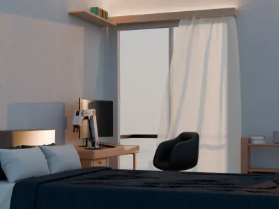 Luxury isometric room model 3D model