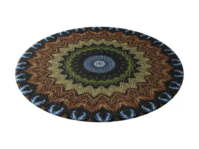 round carpet 13 3D model