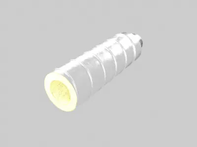 Steel pipes in PPU OTs sheath 3D model