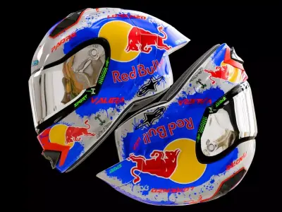 Red Bull Racing Helmet 3D model