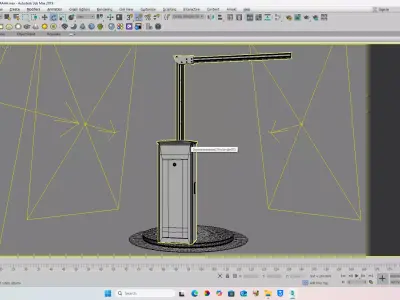 PARKING BARRIER ARC Low-poly 3D model