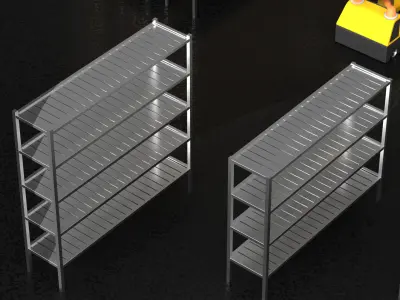 Warehouse asset pack lowpoly isometric  3D model