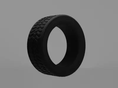 Generic Tire Low-poly 3D model