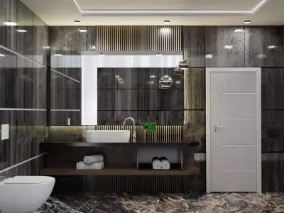 Luxury Bathroom 3D Model 3D model