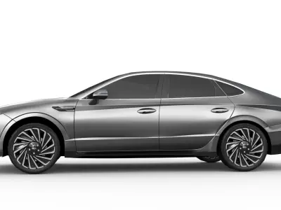 Hyundai Sonata 2024 Low-poly 3D model