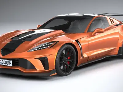 Generic c7 sport car 3D model
