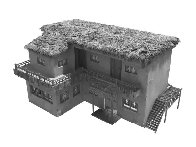 gAME Pei Cheng Building - House 02 3D model