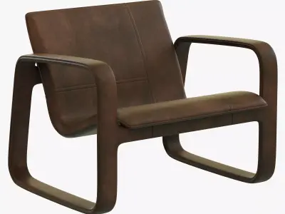 Baxter Nubi Armchair 3D model