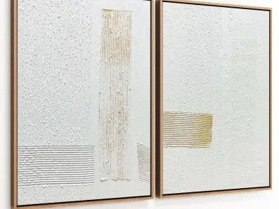 Plaster Two Frame D-11 Low-poly 3D model