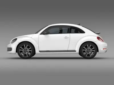 VW Beetle 2012 3D model