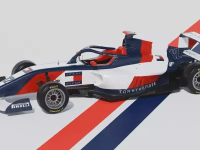 F1 Academy car by Tatuus 3D model